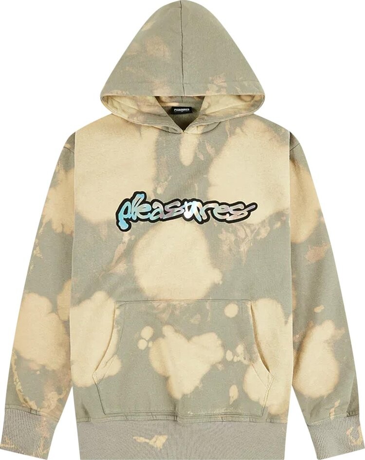 

Худи Pleasures Decay Hoodie 'Bleach Dye', загар, Серый, Худи Pleasures Decay Hoodie 'Bleach Dye', загар
