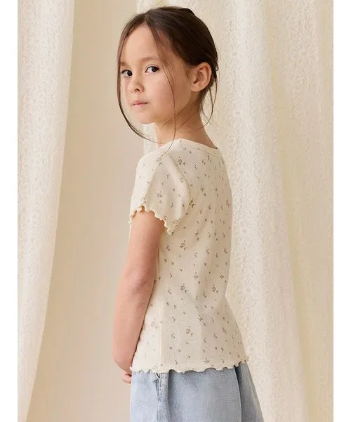Детская футболка с принтом Dina Antique JAMIE KAY, Off White — фото 4