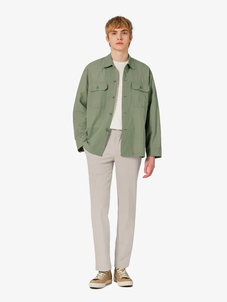Брюки-слим из полиэстера LACOSTE, Beige