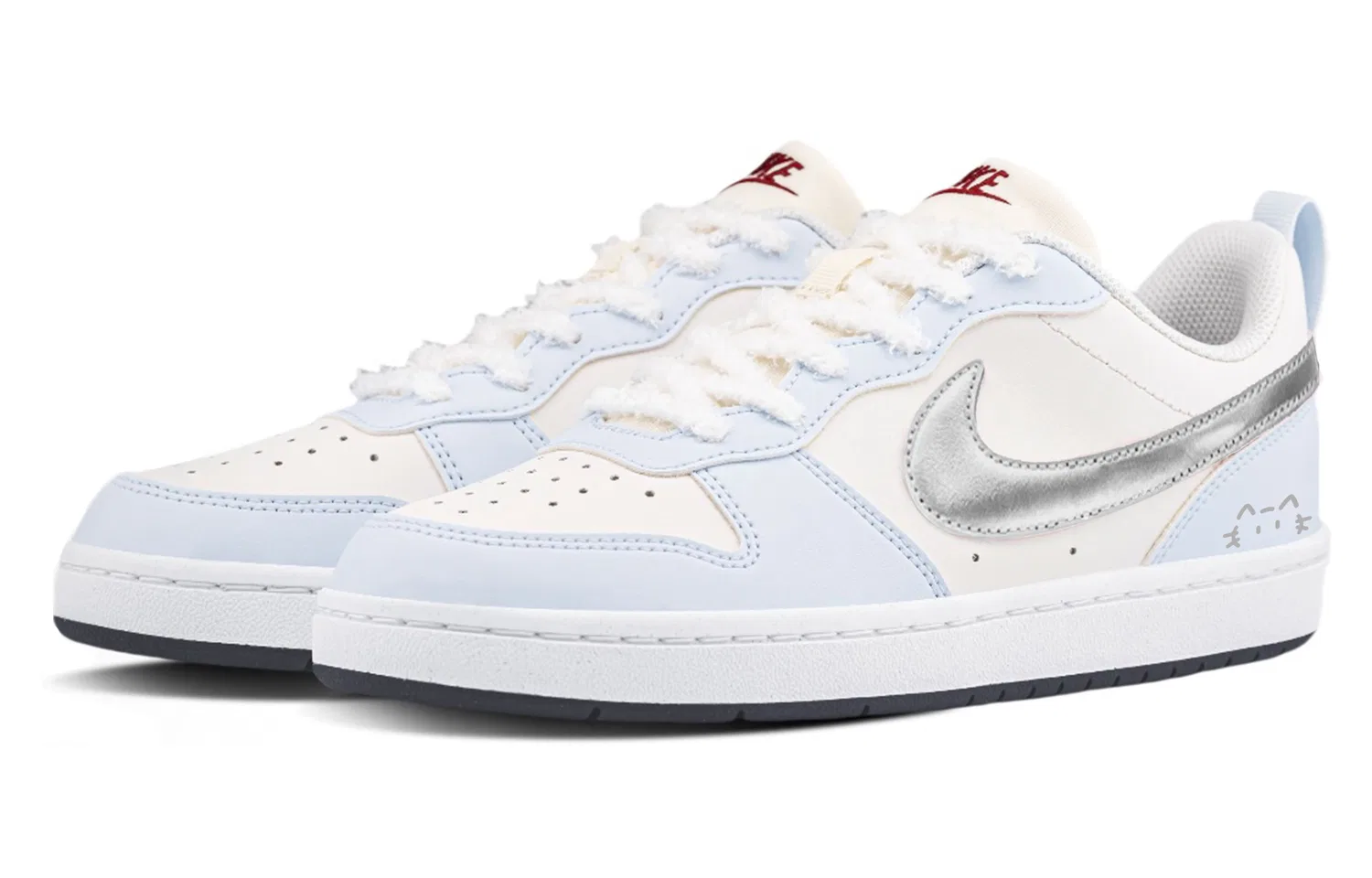 Детские кроссовки для скейтбординга Nike Court Borough 2, Silver Blue — фото 4