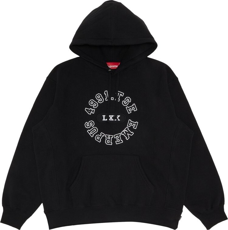 

Толстовка Supreme Reverse Hooded Sweatshirt 'Black', черный
