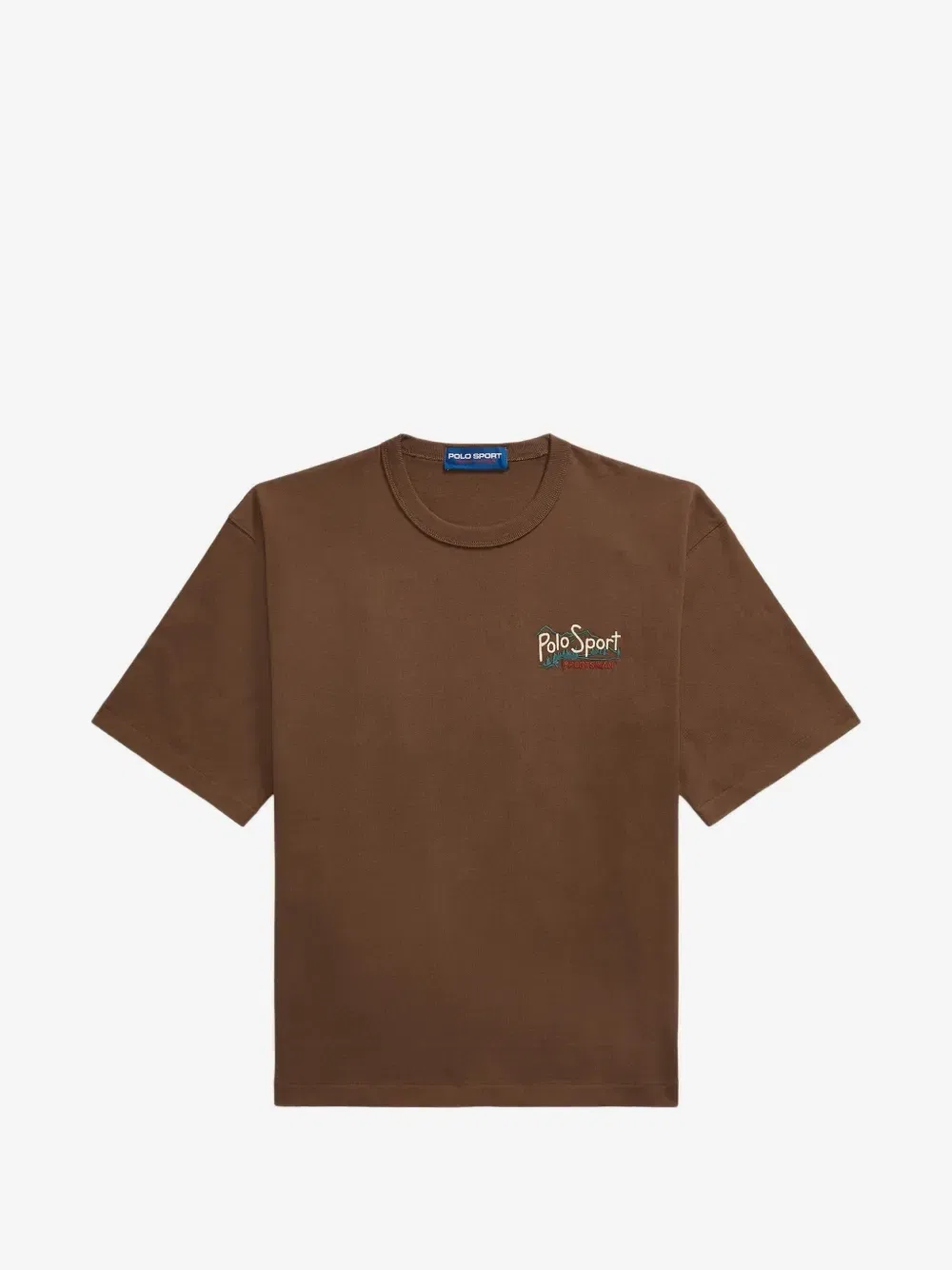 Футболка Polo Sport с вышитым логотипом Polo Ralph Lauren, коричневый
