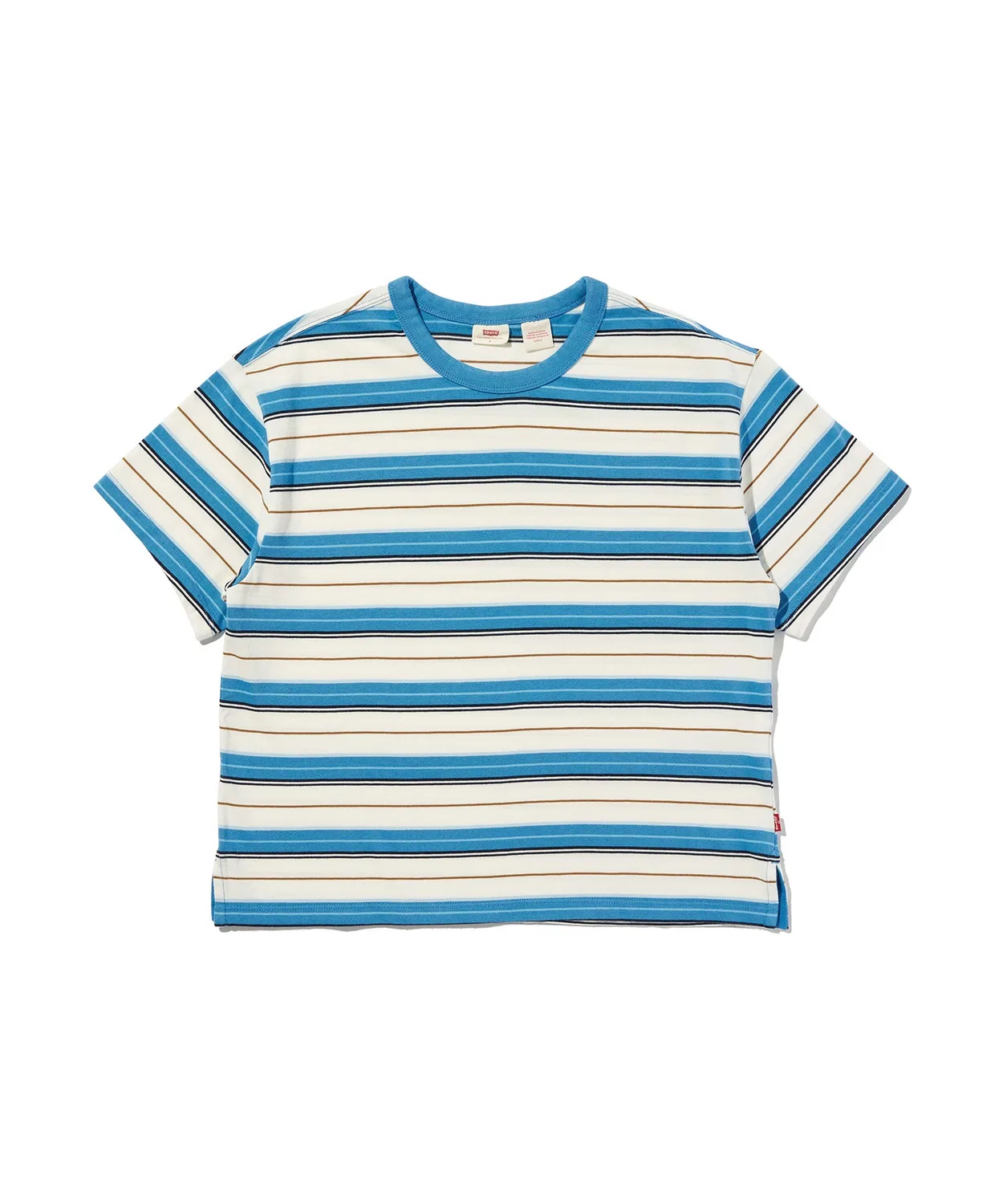 Женская футболка с коротким рукавом, хлопковая, модель Vintage Short Sleeve T-Shirt Levi's, Blue — фото 4