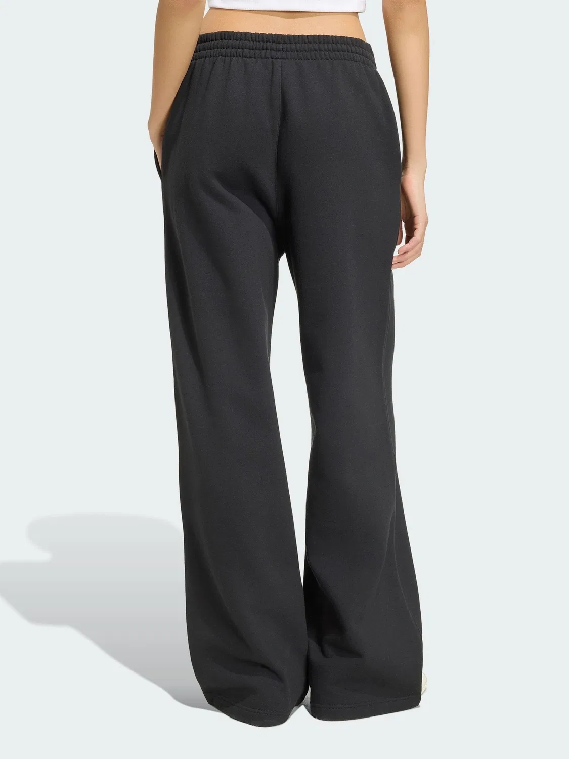 Штаны широкие Essentials Wide Leg, adidas Originals, черный — фото 4