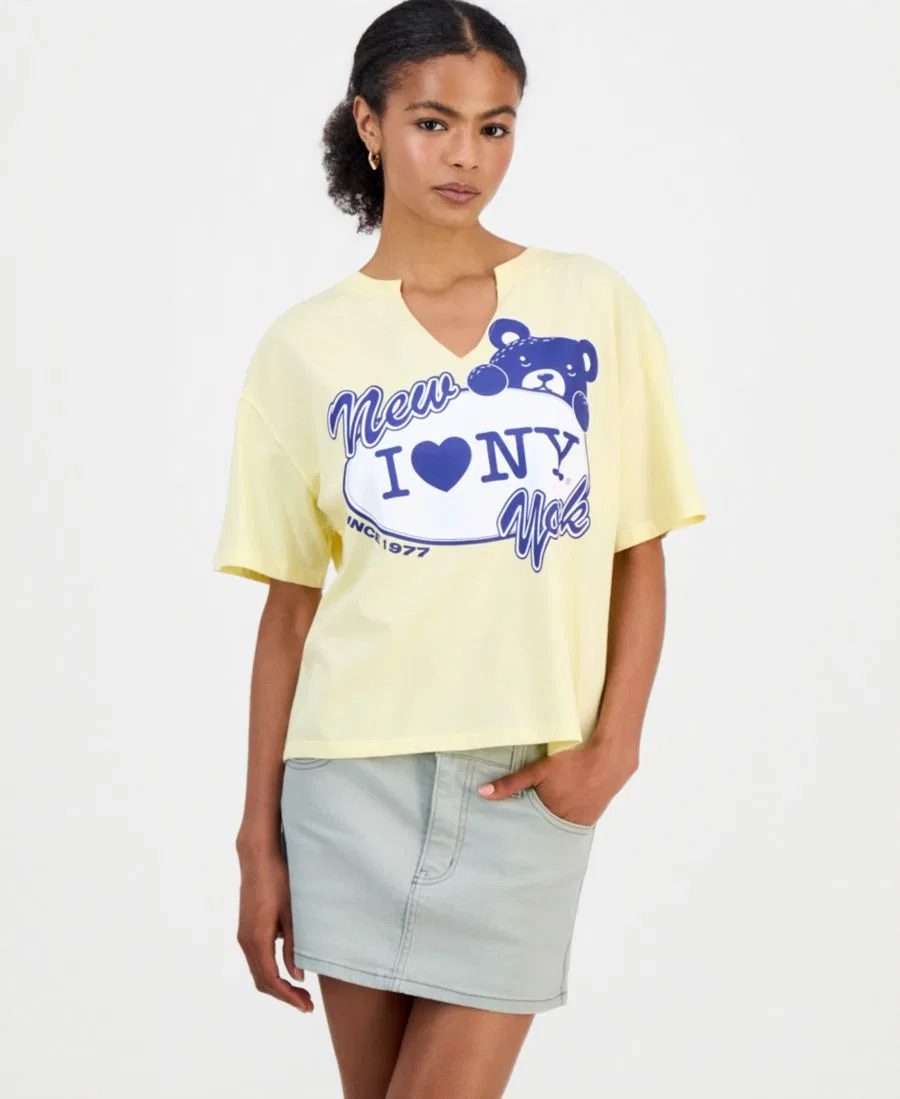 Футболка с принтом I Love New York Grayson Threads, The Label, Double Cream