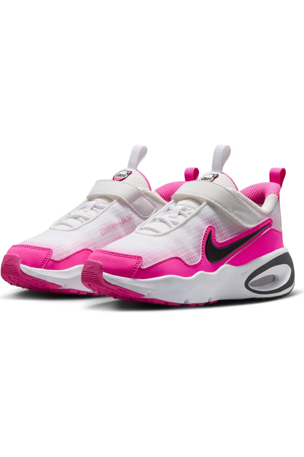 Детские кроссовки с амортизацией Max Air Nova Nike, White/Black/Laser Fuchsia