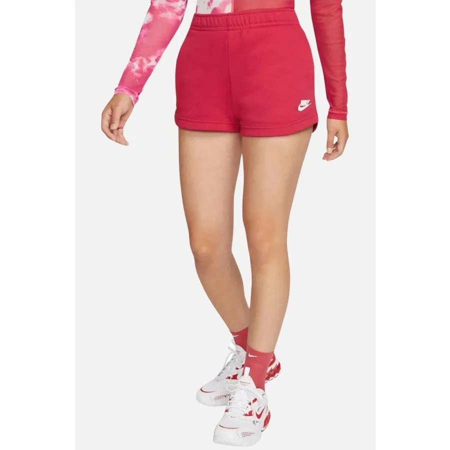 Женские спортивные шорты Nike Sportswear Essential Fleece, Красный