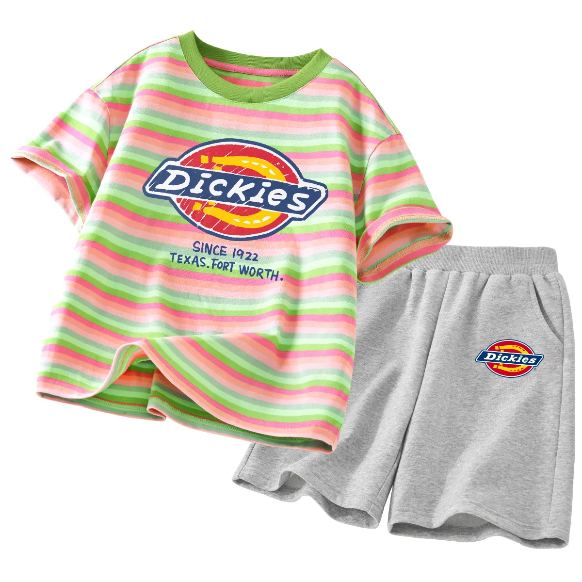 Детский спортивный комплект с принтом Sweetheart Green+S Logo K Gray, Dickies, Sweetheart Green+S Logo K Gray