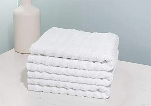 Полотенце гостеввое рифленое, Westin, 100% хлопок, 570 г/м², 30x30 см, White