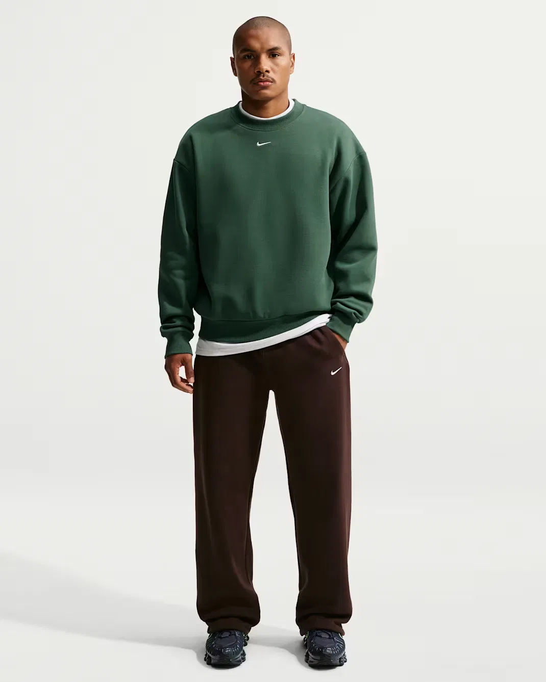Мужские брюки на резинке Nike Solo Fleece, Velvet Brown/Sail