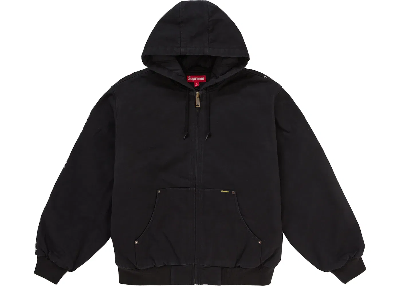 Мужская куртка с капюшоном с вышивкой AOI Supreme, Black — фото 2