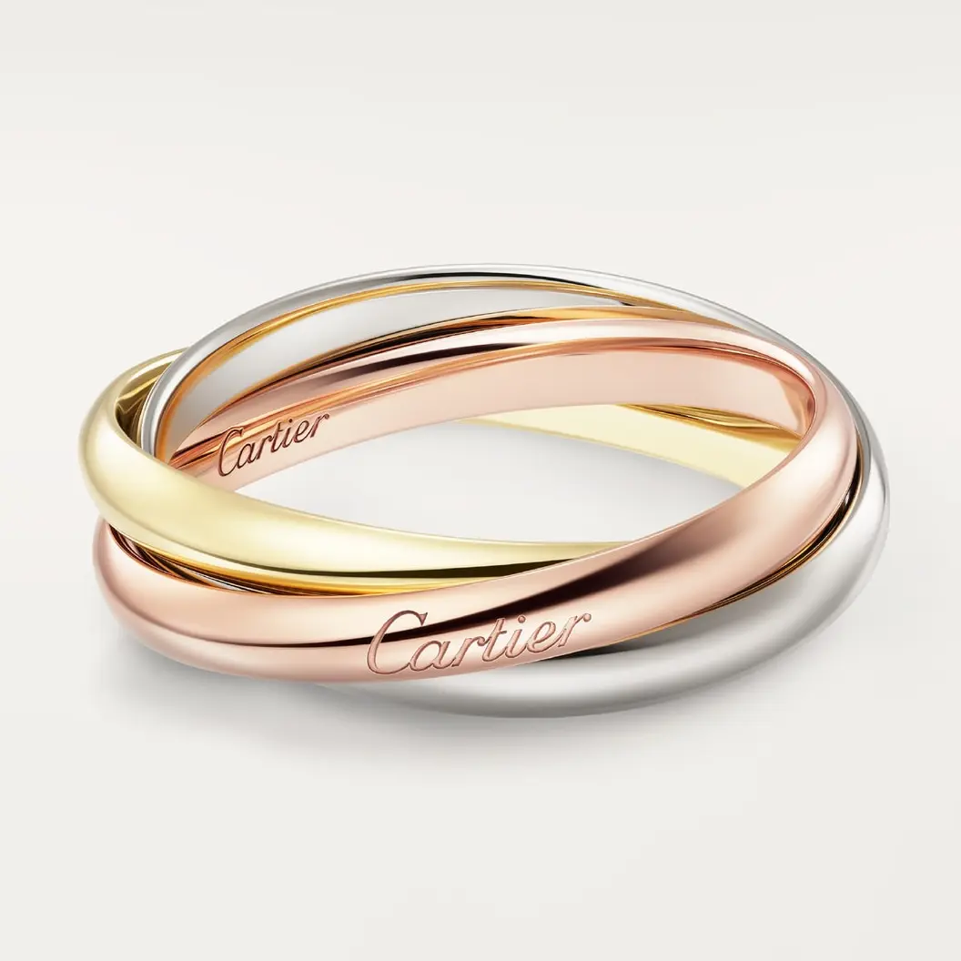 

Кольцо Cartier Trinity Small, белое золото/розовое золото/желтое золото