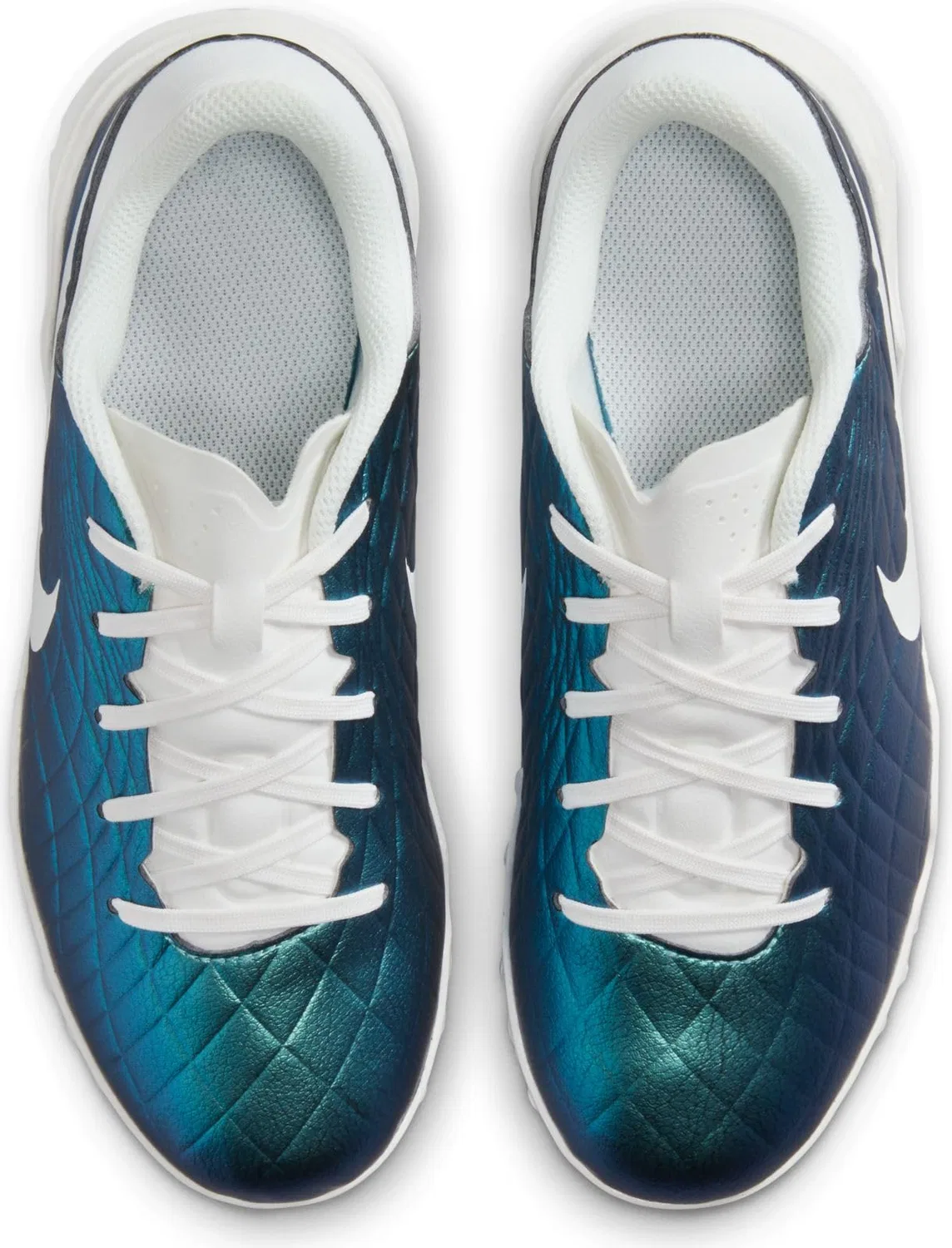 Детские футбольные бутсы для мальчиков с низким верхом Jr Legend 10 Academy Tf NIKE, Dk Atomic Teal Sail — фото 4