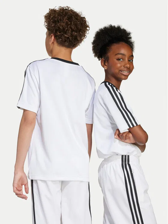 Футболка loose fit Jacquard Adidas, белый — фото 3