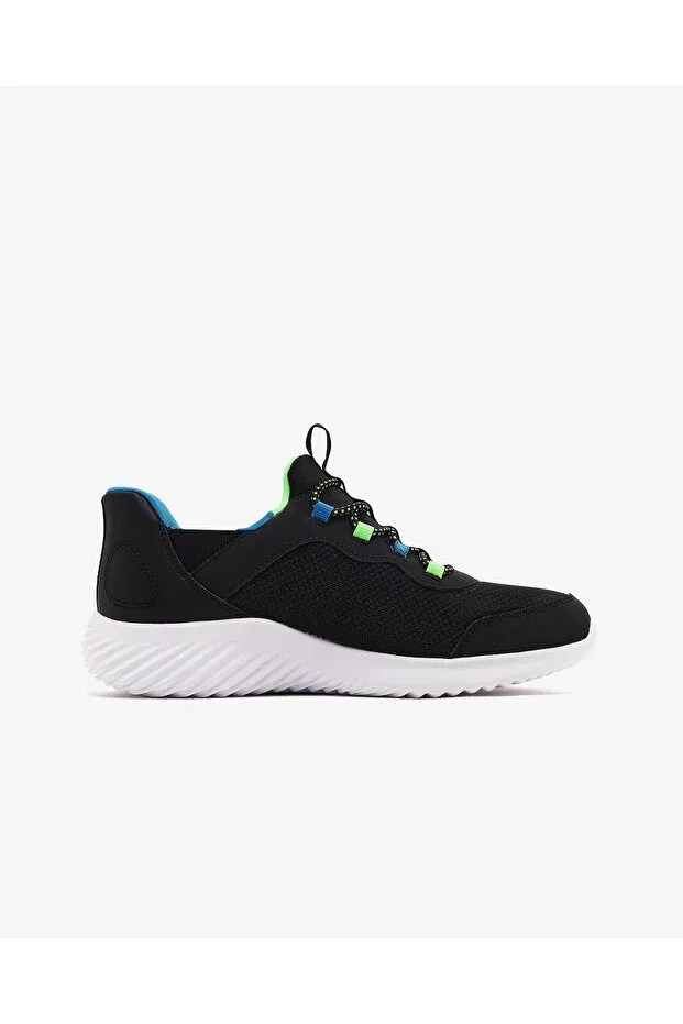 Детские кроссовки для девочек шнурующиеся Skechers, Black — фото 2