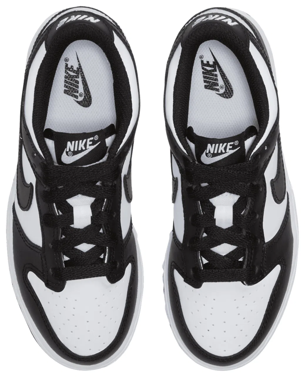 Кроссовки для мальчиков Dunk Low Nike, цвет White/Black/White — фото 4