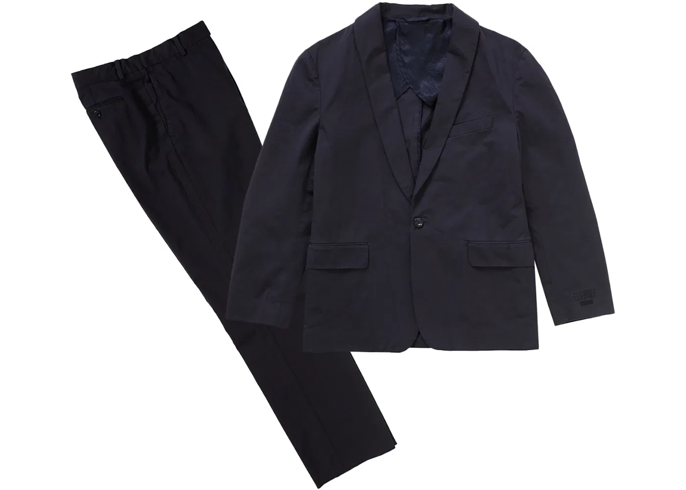 Мужской костюм из хлопка Supreme MM6 Maison Margiela Washed Cotton Suit, Navy
