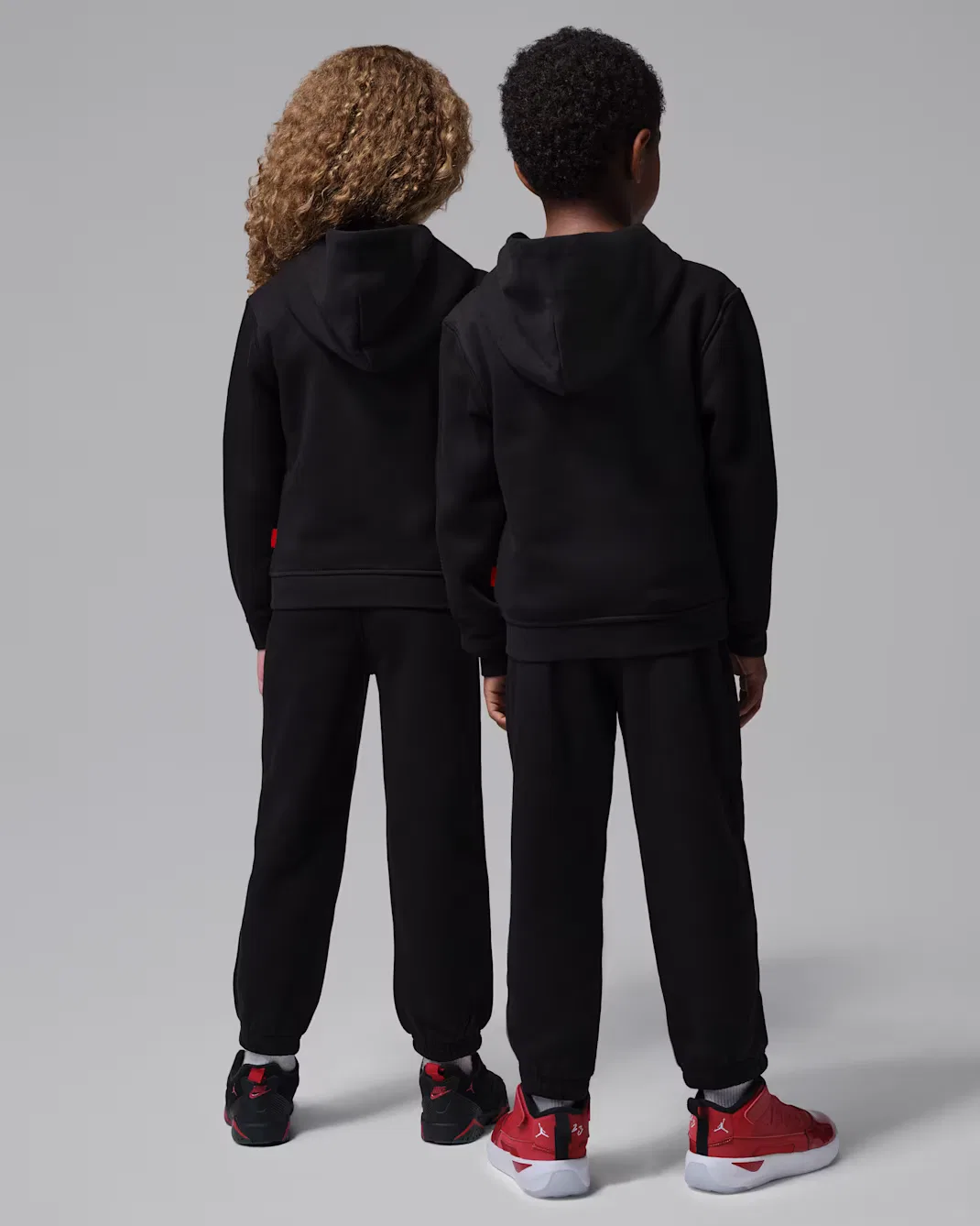 Комплект Jordan Brooklyn Fleece из двух предметов (худи на молнии и брюки) для детей младшего возраста, Black — фото 2