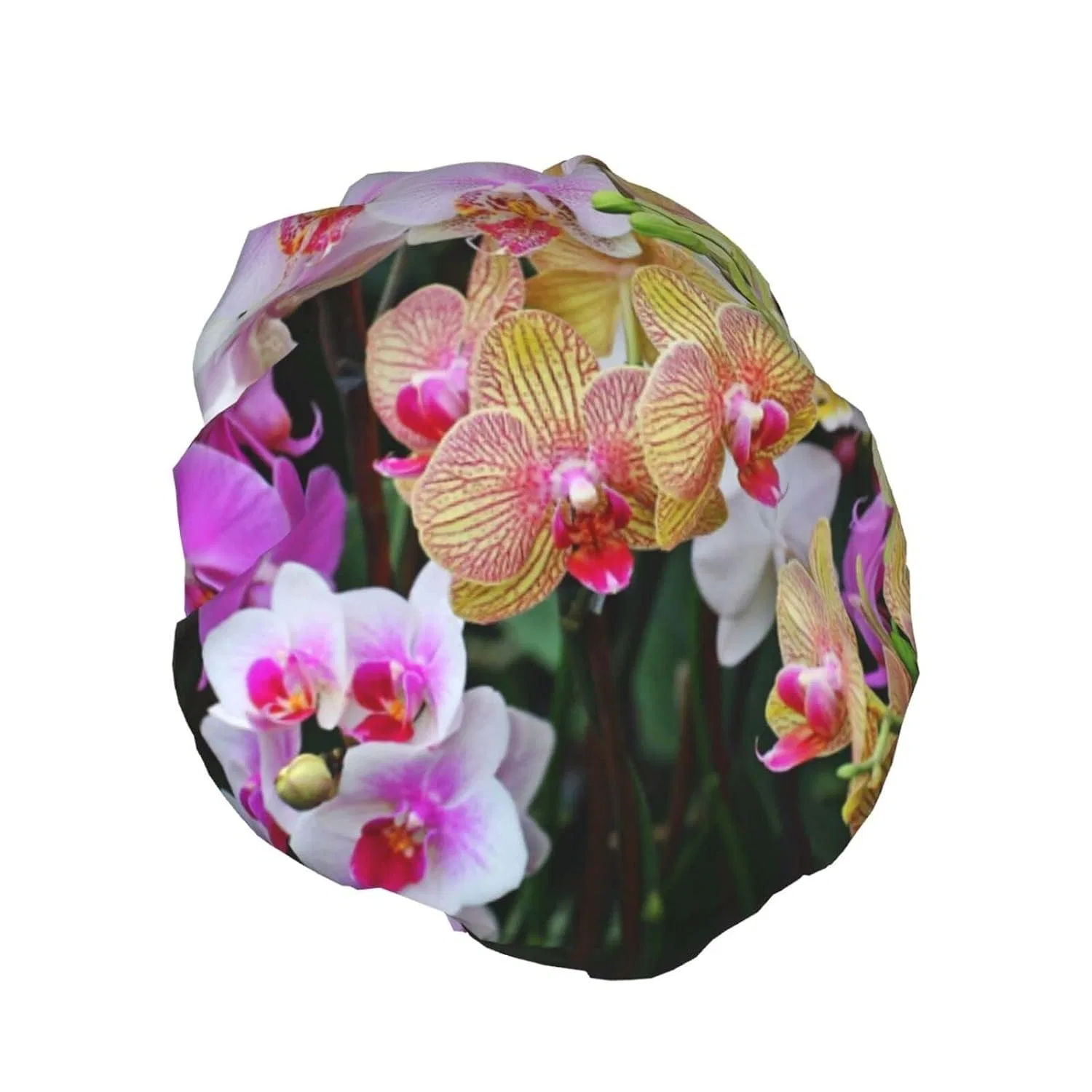 Шапочка для душа Orchid, ObabO, двойной слой, водонепроницаемая — фото 2
