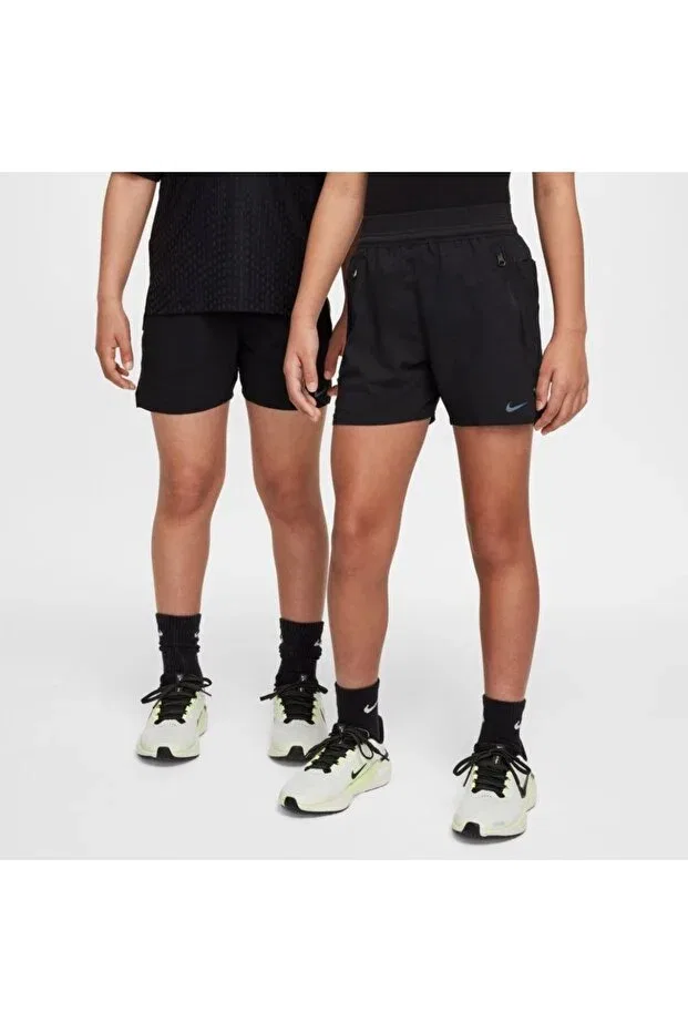 Детские спортивные шорты для девочек с карманами Nike, Black