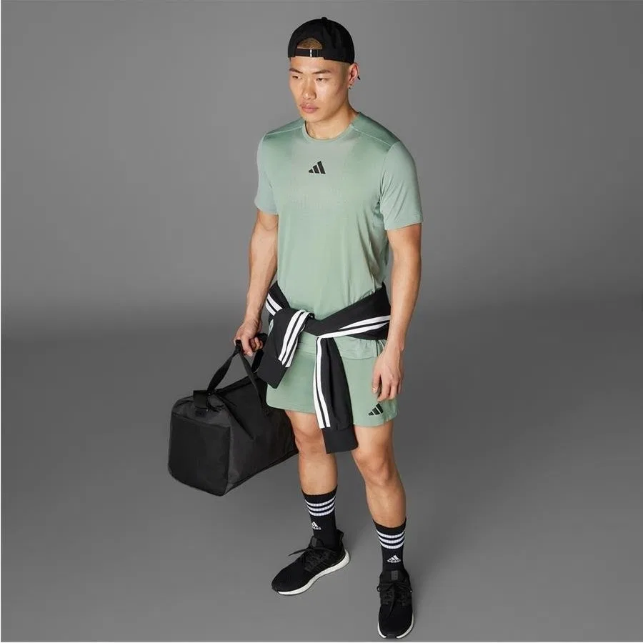 Футболка спортивная с технологией CLIMACOOL+ AIRCHILL TEE adidas, Зеленый — фото 3