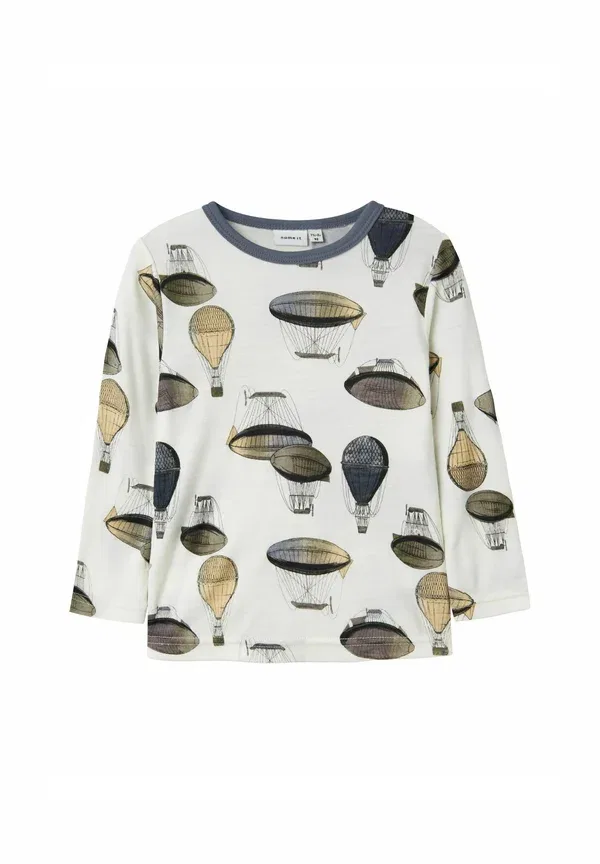 Водолазка из мериносовой шерсти Long sleeved merino wool, Name It, Snow White, белый — фото 3