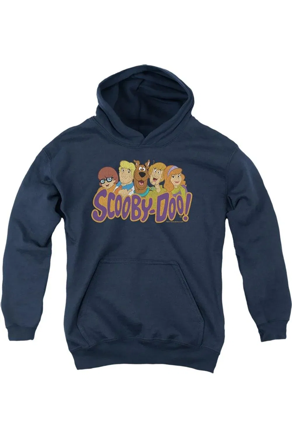 Детское худи для мальчиков с принтом Scooby Gang Gildan, темно-синий