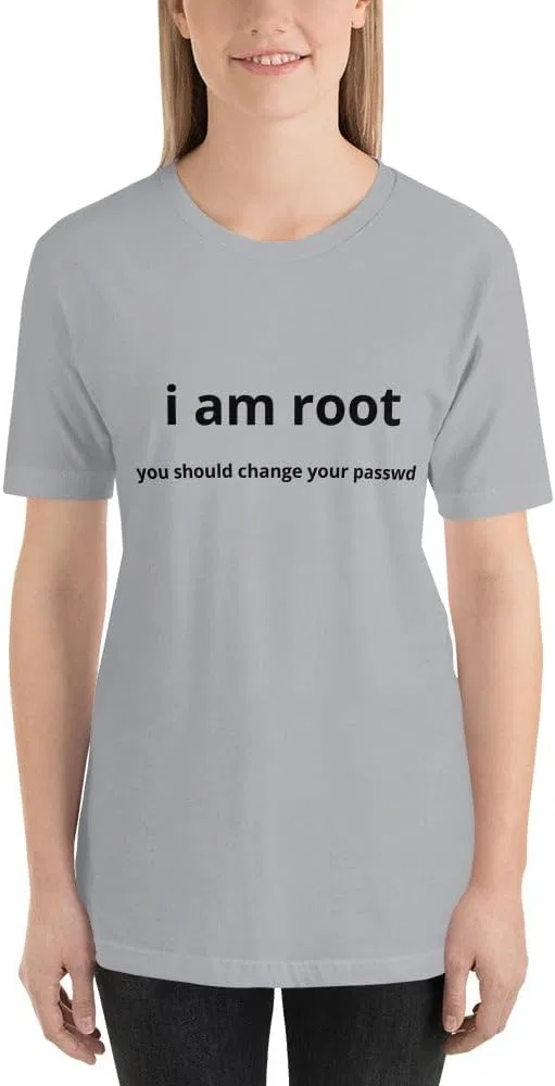 Футболка с принтом I Am Root, Ash — фото 3