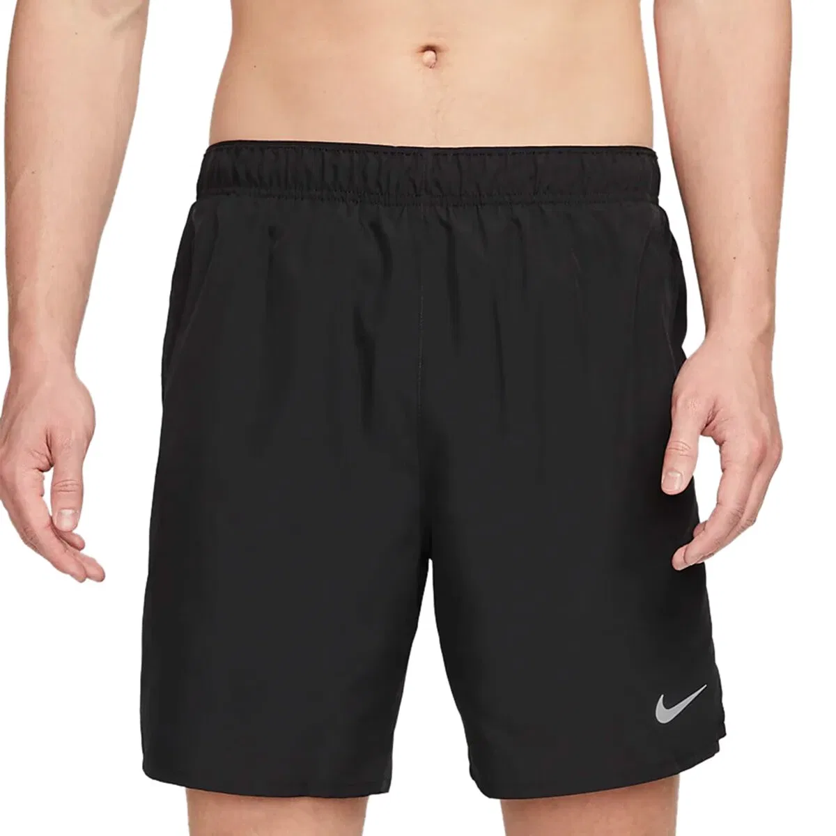 Мужские шорты с зауженным кроем Nike, Black Black Black Reflective Silv — фото 4