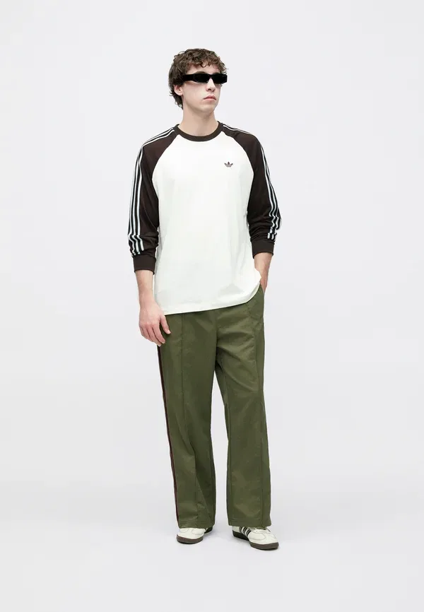 Топ с длинными рукавами Adidas Originals, кремовый — фото 3