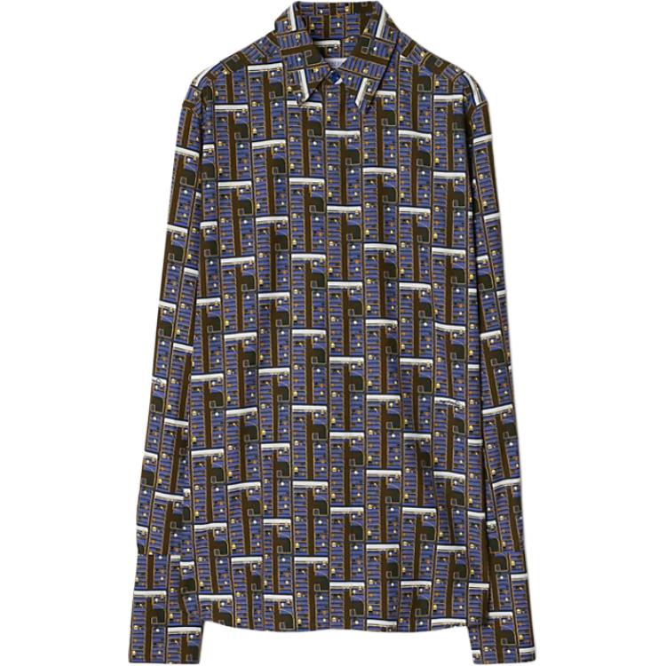 Рубашка Burberry, женская, стиль главной улицы, синий