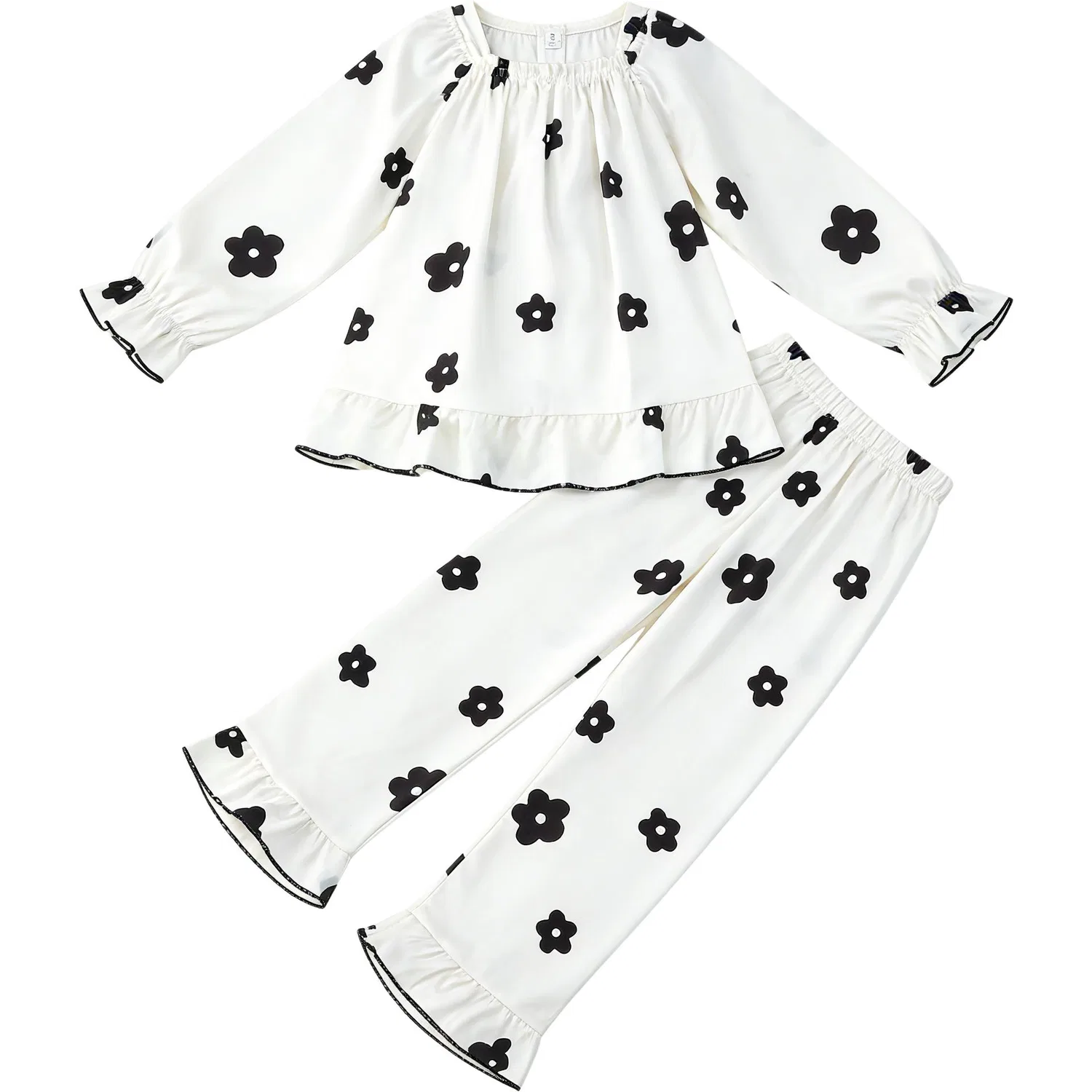 Детский комплект для отдыха с квадратным воротником Lanza, Black Floral