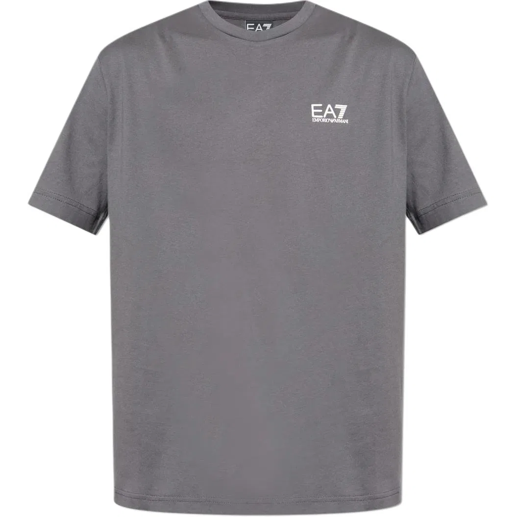 Мужская футболка с логотипом Ea7 Logo Detailed Crewneck T Shirt Emporio Armani