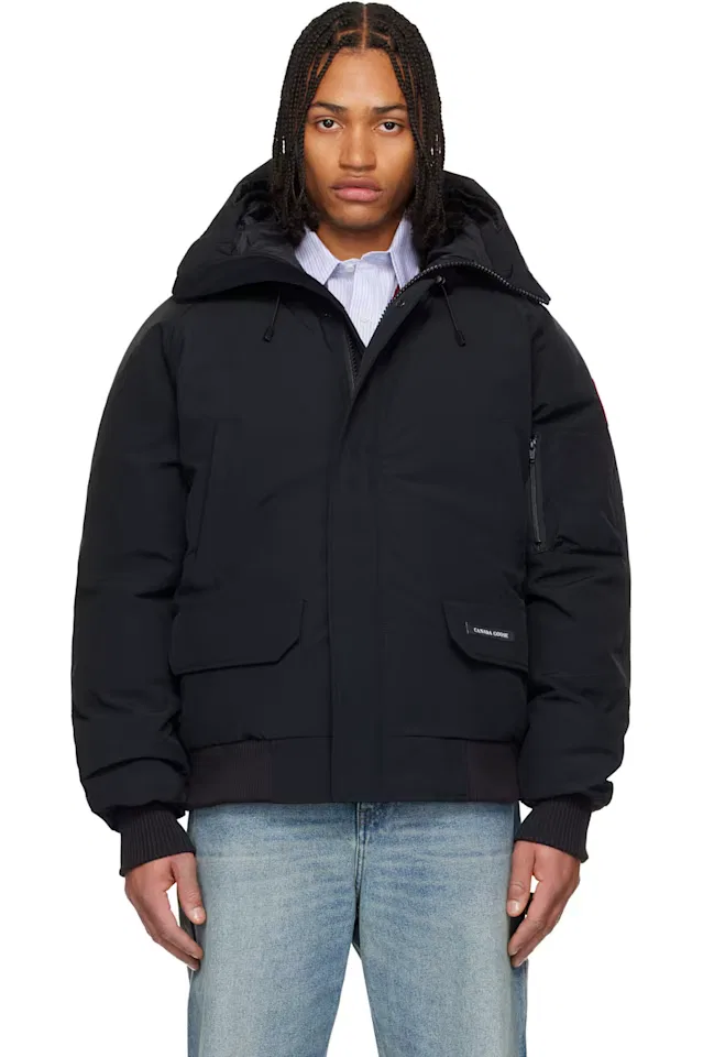 Черная пуховая куртка-бомбер Чилливак Canada Goose