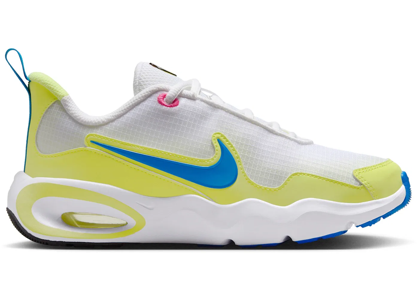 Детские кроссовки с амортизацией Nike Air Max Nova Nike, White/Light Lemon Twist/Black/Photo Blue