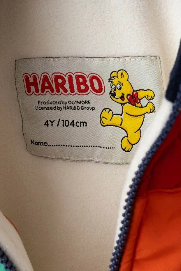 Детское пальто для девочек с принтом Haribo, Orange — фото 3