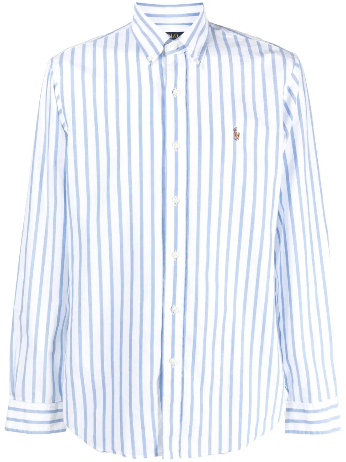 Рубашка с длинными рукавами в полоску Polo Ralph Lauren, синий