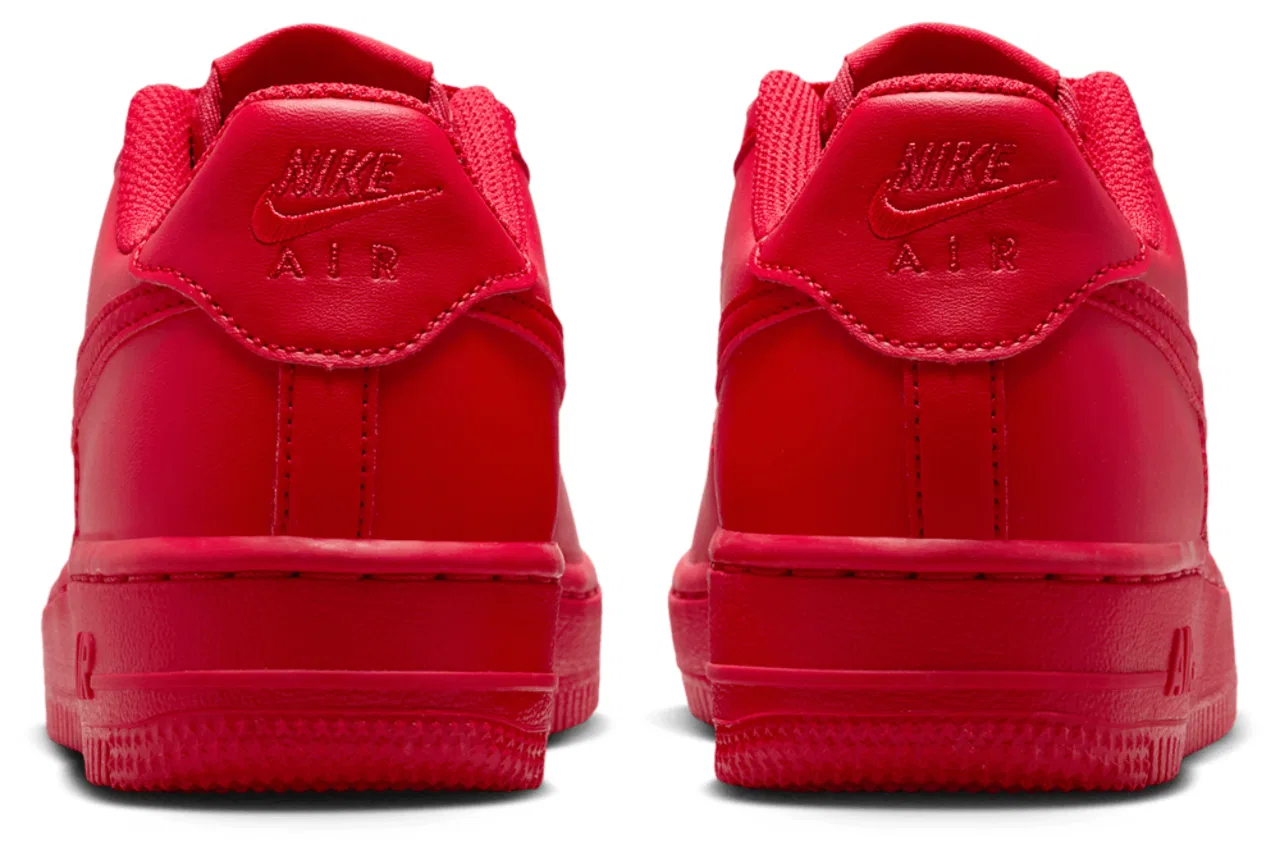 Кроссовки для девочек Air Force 1 Nike, красный/черный — фото 3