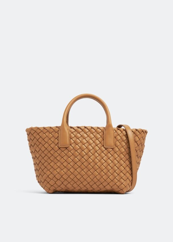 

Сумка-тоут BOTTEGA VENETA Mini Cabat bag, коричневый