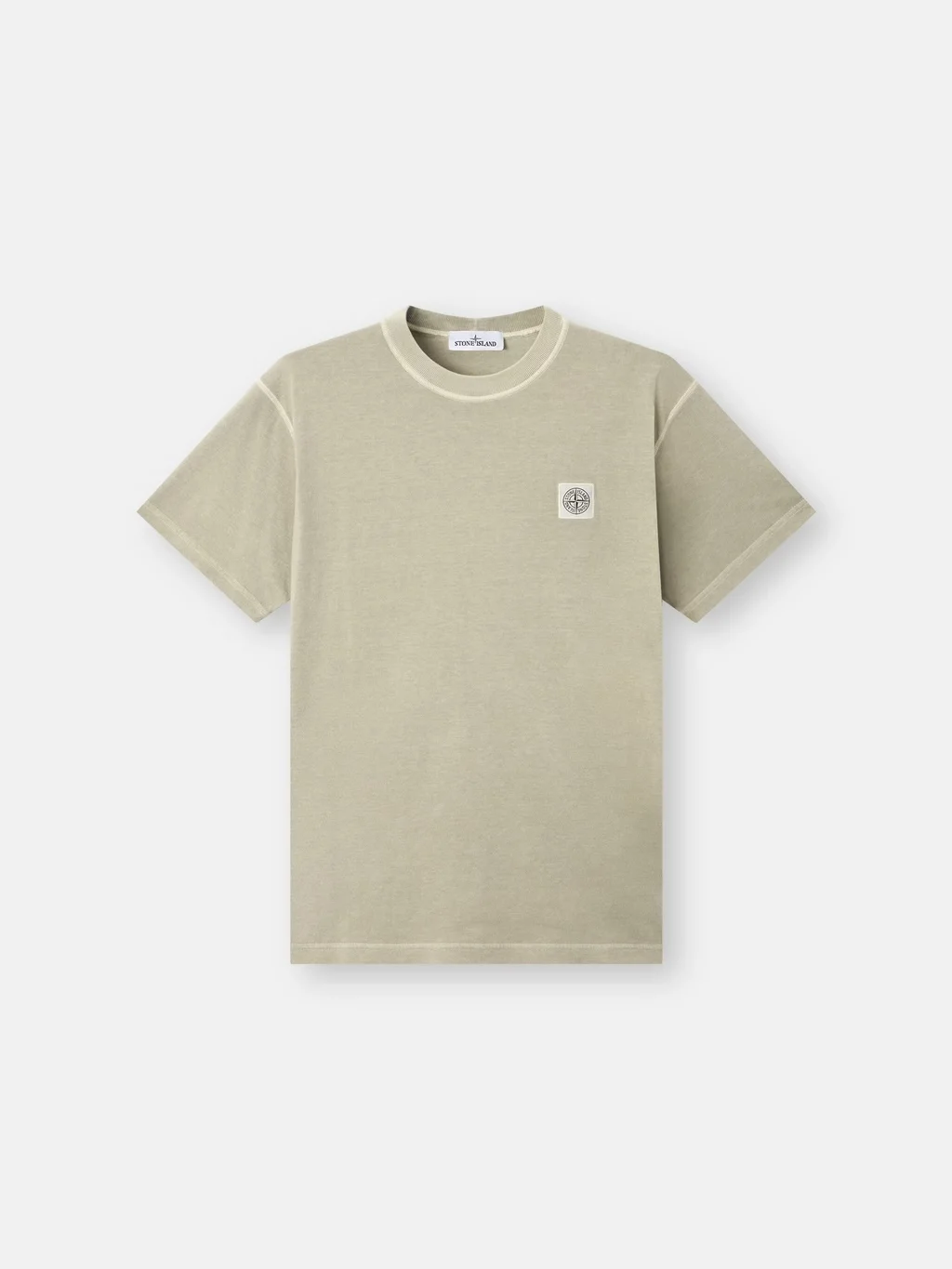 Мужская футболка Stone Island Slim-fit With Compass Patch, песочный — фото 2