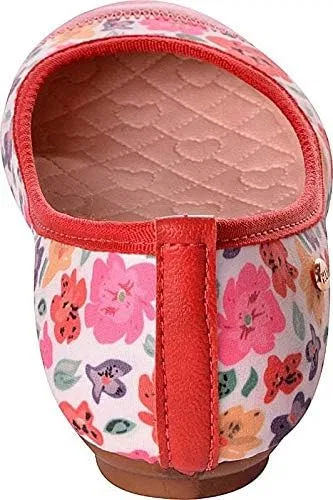 Детские балетки для девочек с цветочным принтом KIDKLICK FUN FASHION, Red — фото 3