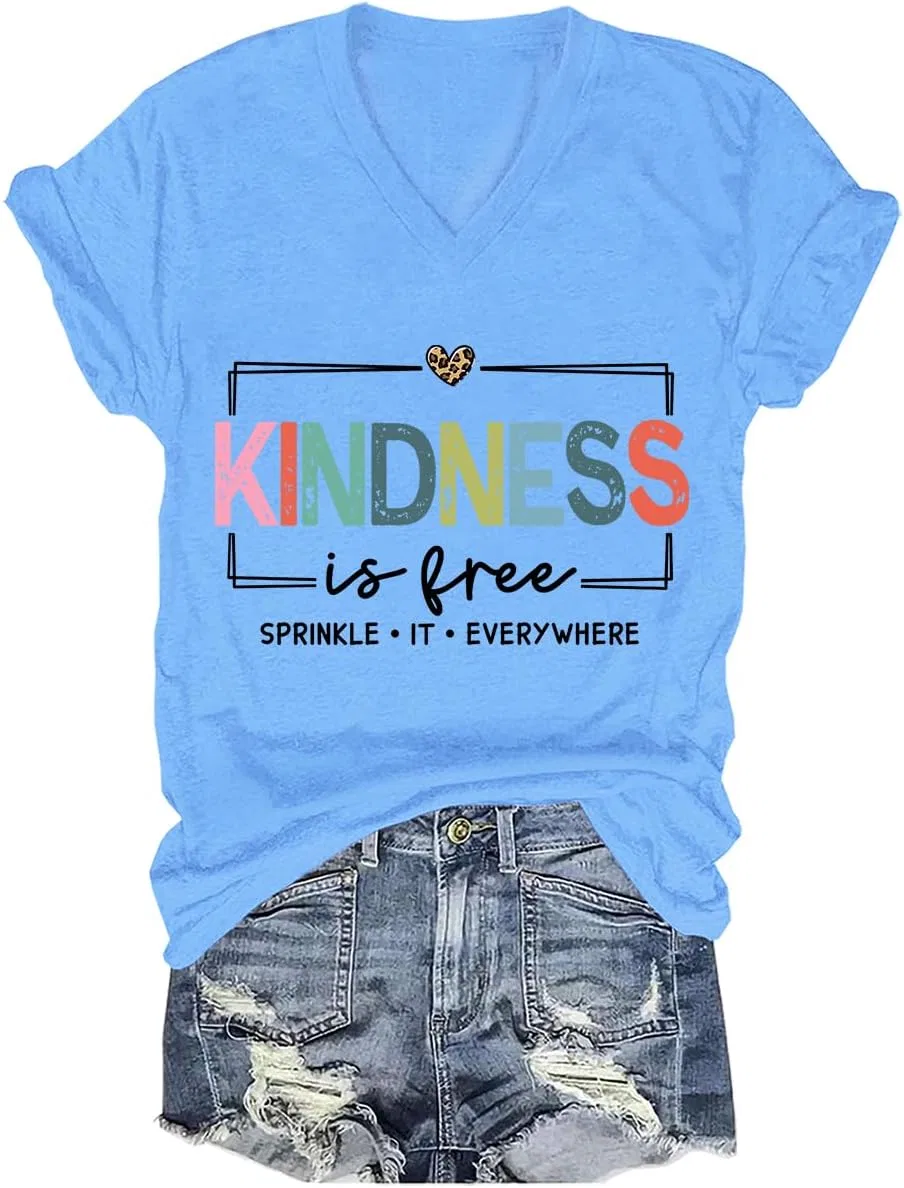 Мужская футболка с принтом Kindness is Free, Khaki
