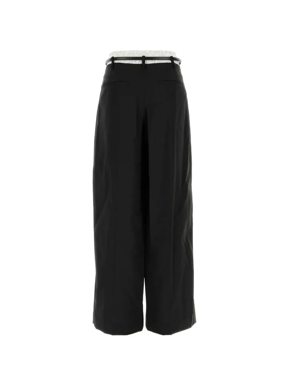 Брюки с заниженной талией от Alexander Wang, стилизованные под боксерские шорты, черный — фото 2