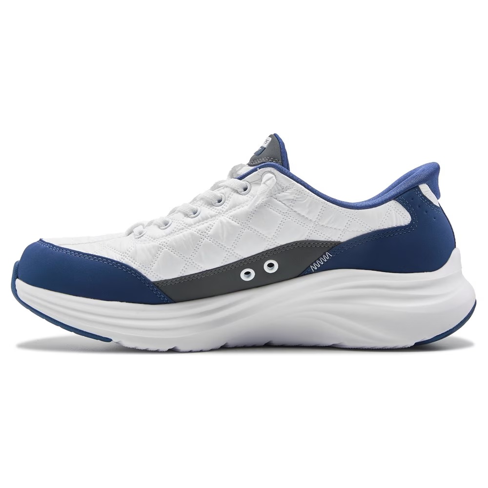 Кроссовки на толстой подошве Skechers, white/navy — фото 3