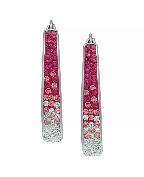 

Женские серьги-кольца с цветными кристаллами Macy'S, pink