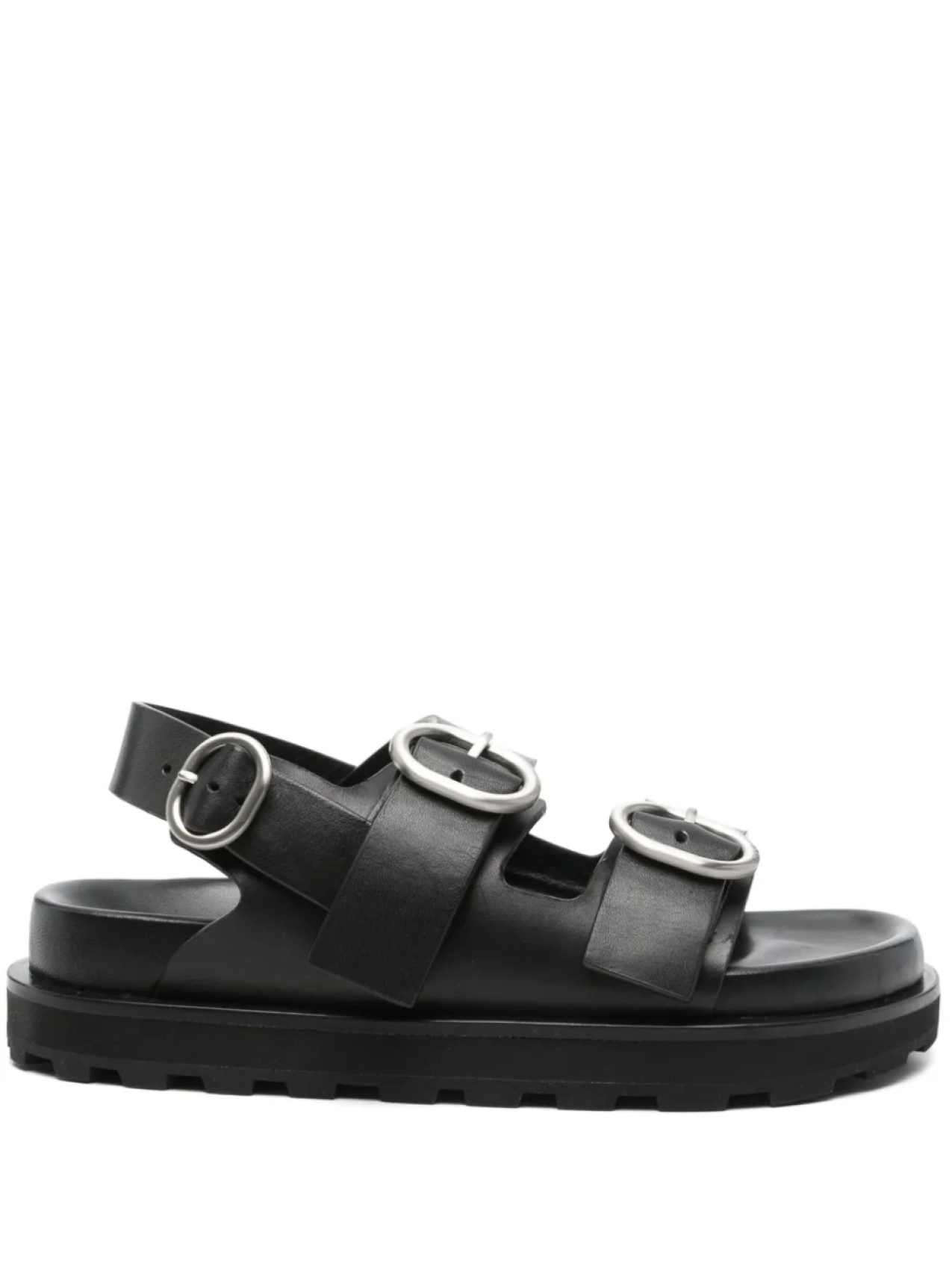 Кожаные сандалии JIL SANDER+, черный