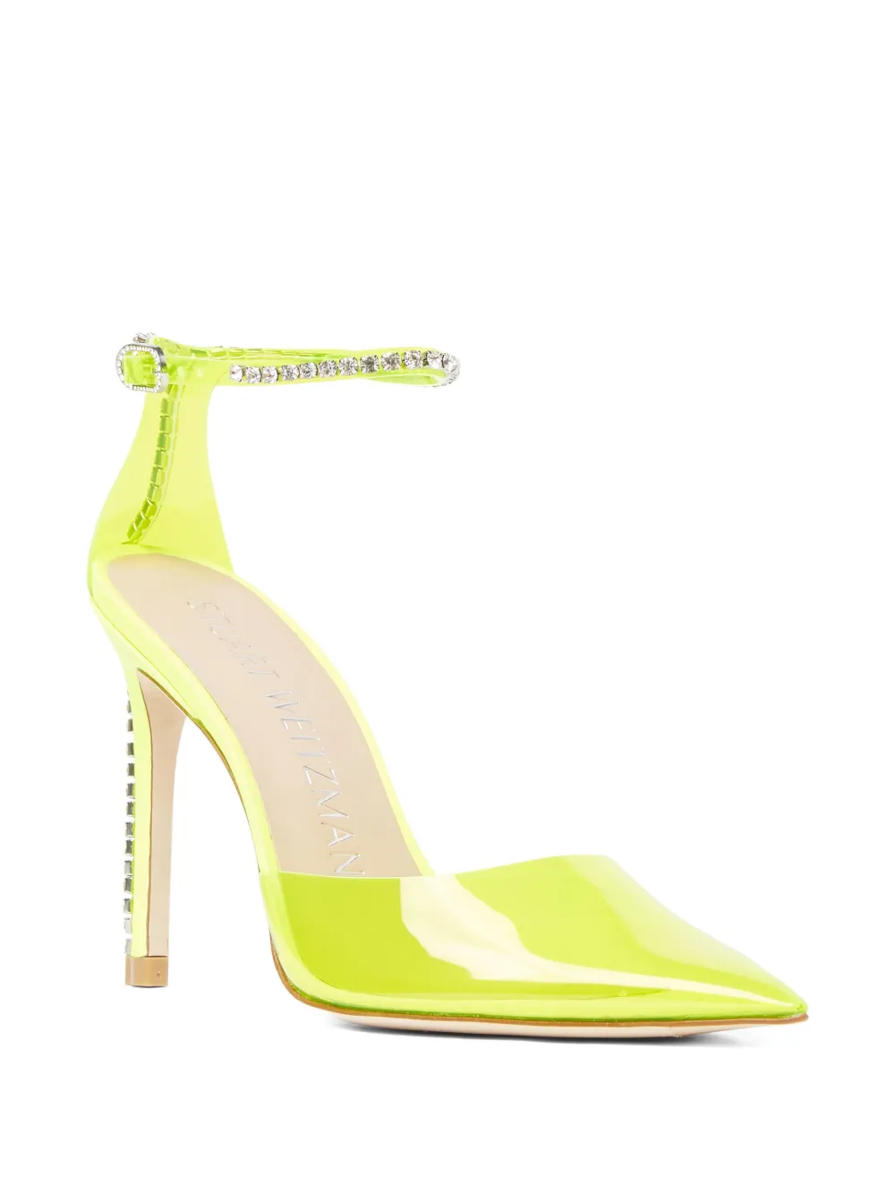 Туфли-лодочки Stuart Glam на каблуке 100 мм Stuart Weitzman, желтый — фото 2
