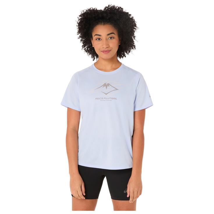 

Футболка Trail с логотипом Fujitrail, синяя, с эффектом потертости, размер xs Asics
