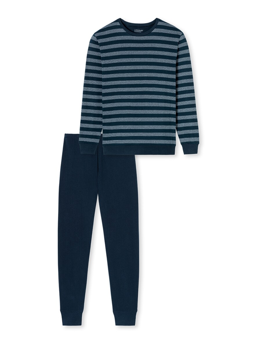 

Длинная пижама uncover by SCHIESSER Long Pajamas UNCOVER Nightwear, ночной синий