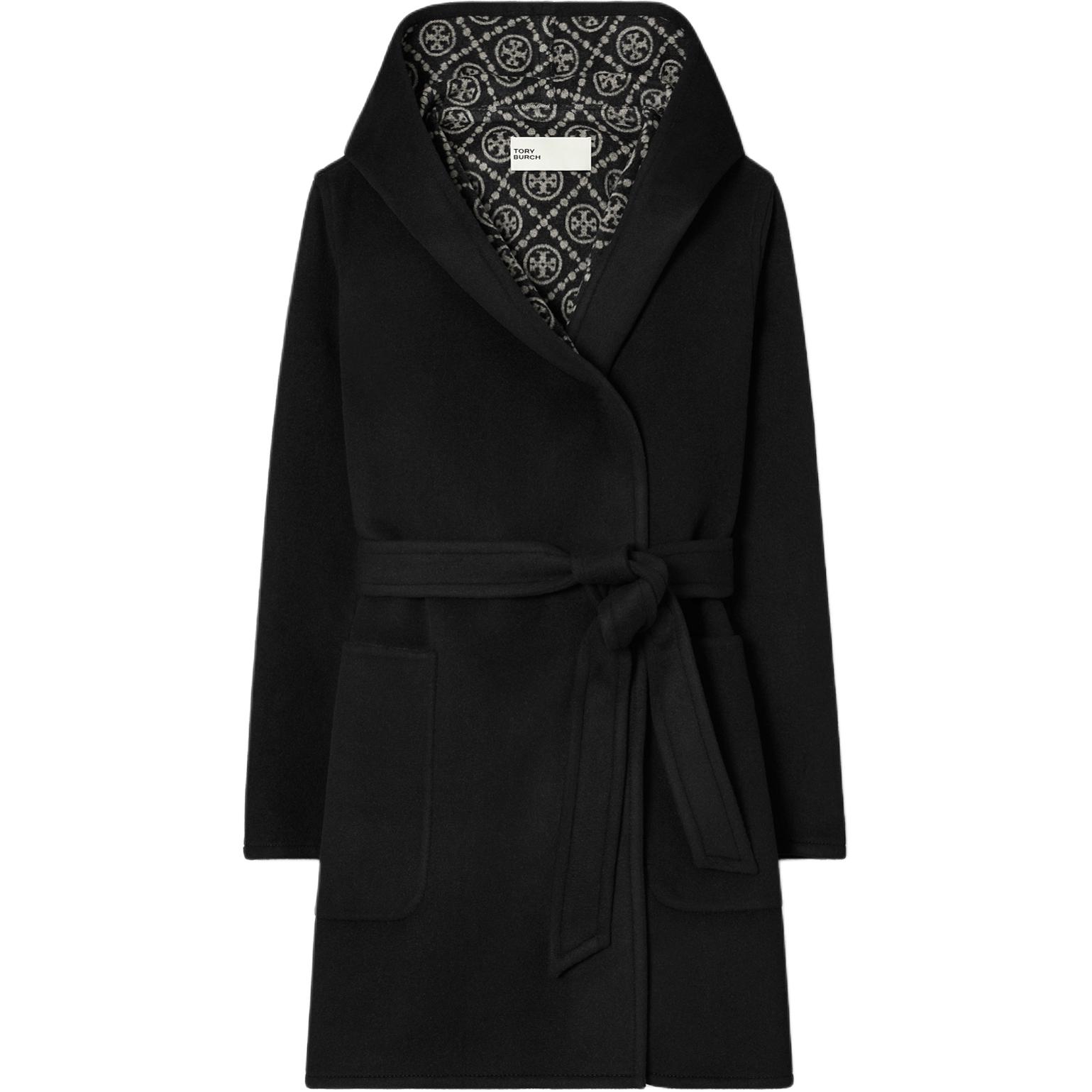 

Женское черное пальто TORY BURCH, черный